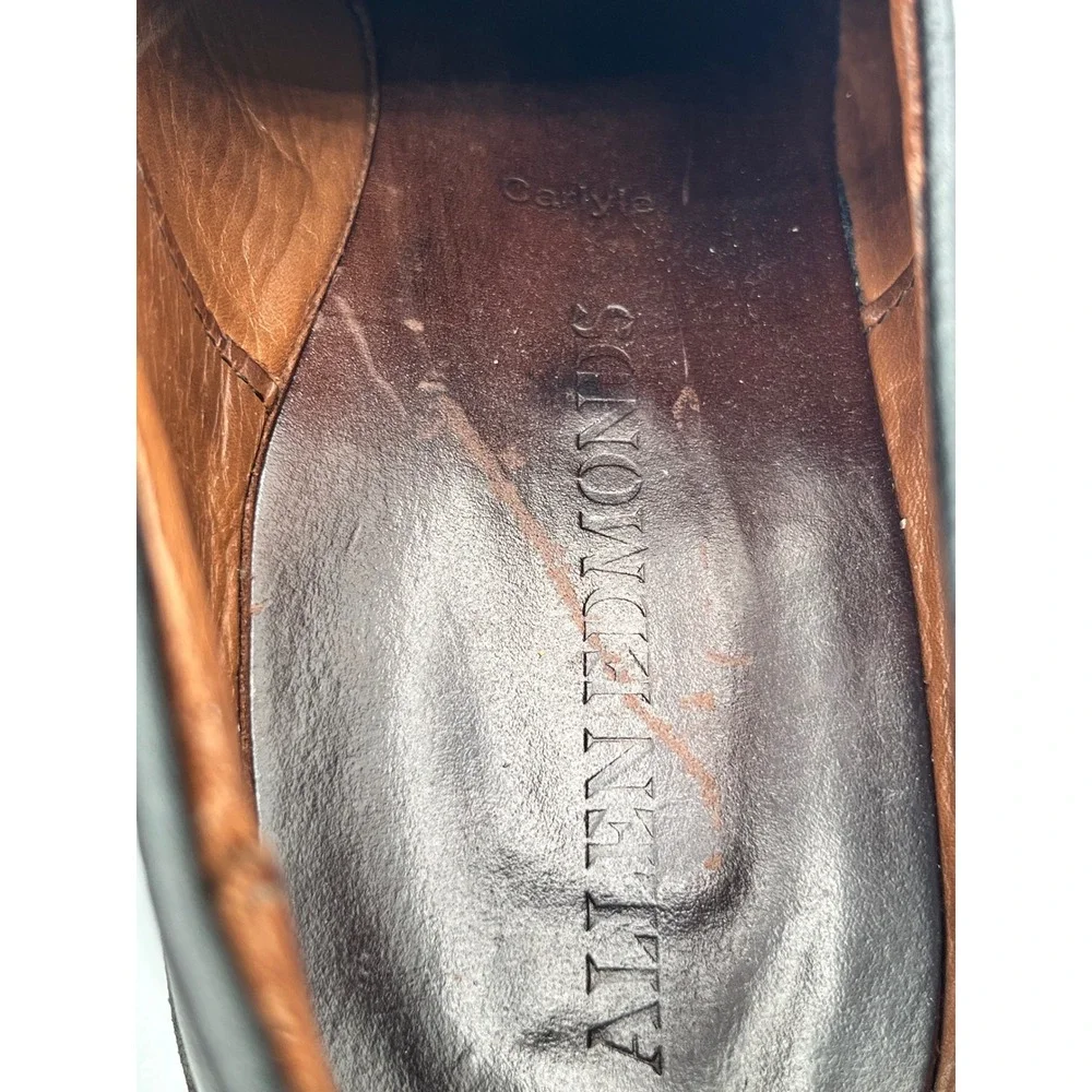 Allen Edmonds Carlyle Men Black Leather Plain Toe Oxford Dress Shoes 8830 Sz 13D